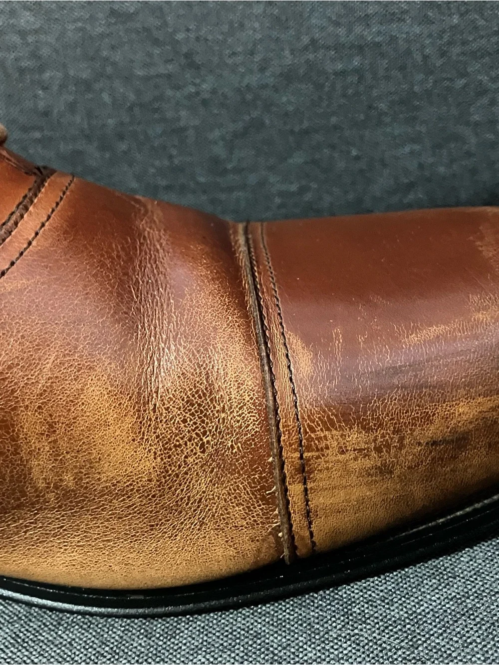 Florsheim Brown Leather Cap-Toe Oxford Dress Shoes